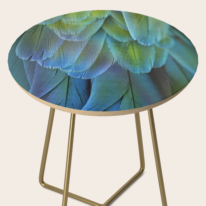 Blue Feathers #2 - Modern Photograph Side Table Gallery Image 2