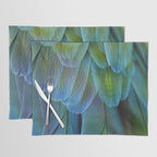 Blue Feathers #2 - Modern Photograph Placemat Gallery Image 1