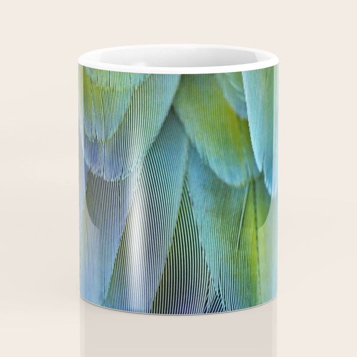 Blue Feathers #2 - Modern Photograph Coffee Mug Gallery Image 4