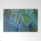 Blue Feathers #2 - Modern Photograph Welcome Mat Gallery Image 1
