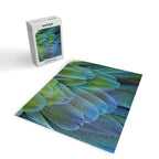 Blue Feathers #2 - Modern Photograph Jigsaw Puzzle Gallery Image 2