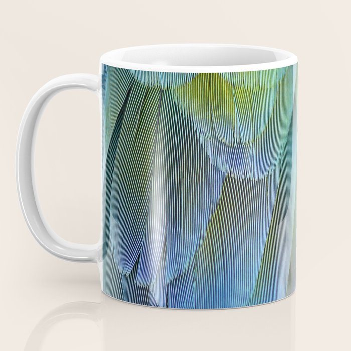 Blue Feathers #2 - Modern Photograph Coffee Mug Gallery Image 3