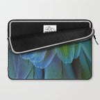 Blue Feathers #2 - Modern Photograph Laptop Sleeve Gallery Image 2