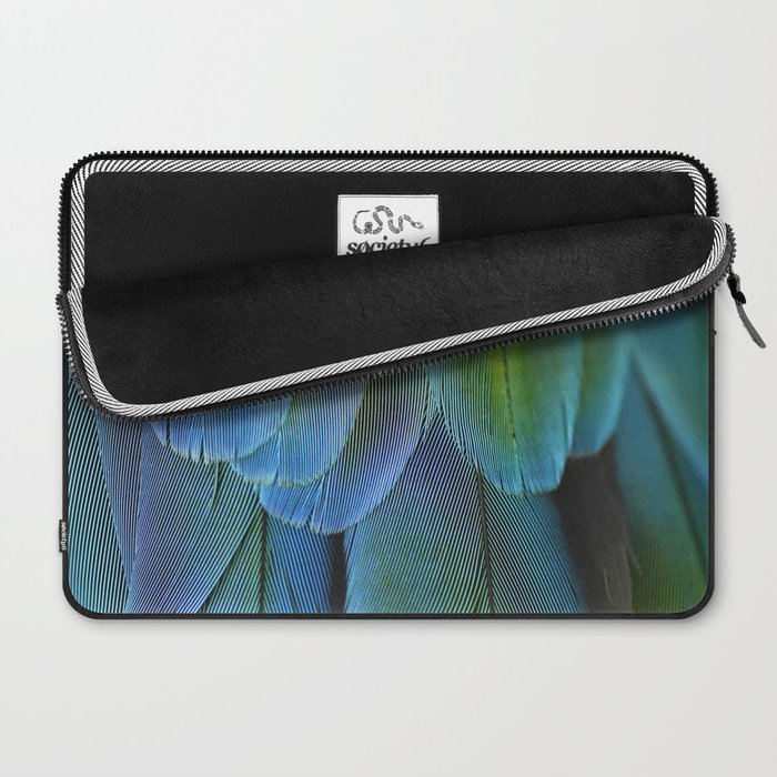 Blue Feathers #2 - Modern Photograph Laptop Sleeve Gallery Image 2