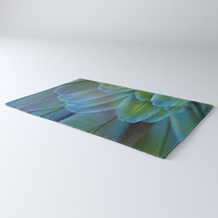 Blue Feathers #2 - Modern Photograph Rug Gallery Image 3