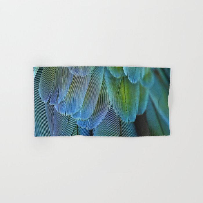 Blue Feathers #2 - Modern Photograph Bath Towel Gallery Image 1