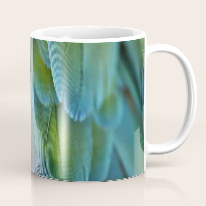 Blue Feathers #2 - Modern Photograph Coffee Mug Gallery Image 1