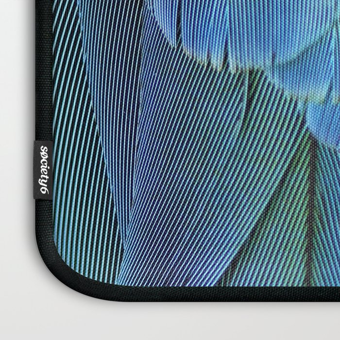 Blue Feathers #2 - Modern Photograph Laptop Sleeve Gallery Image 3