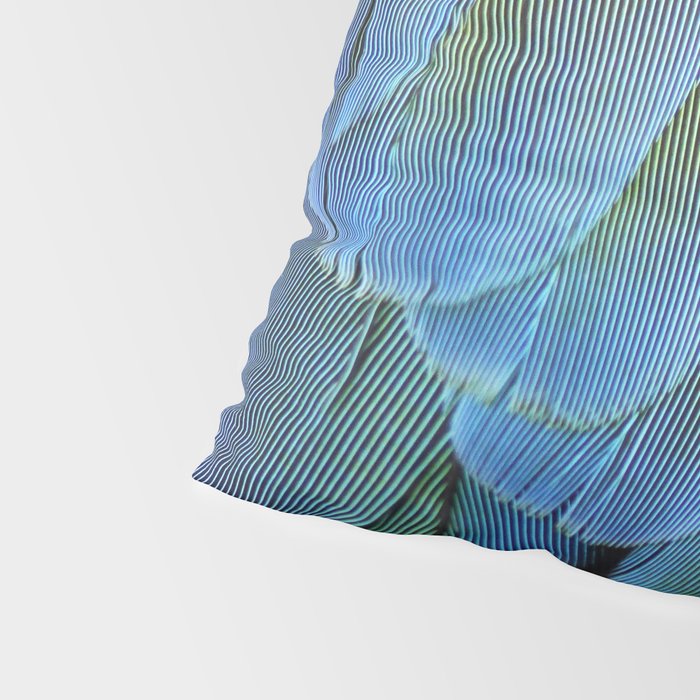 Blue Feathers #2 - Modern Photograph Pillow Sham Gallery Image 4