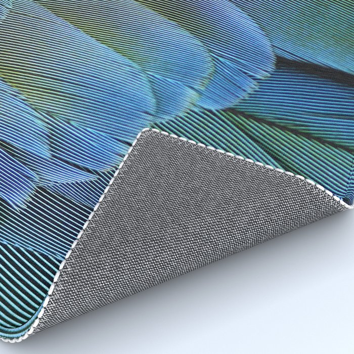 Blue Feathers #2 - Modern Photograph Rug Gallery Image 4