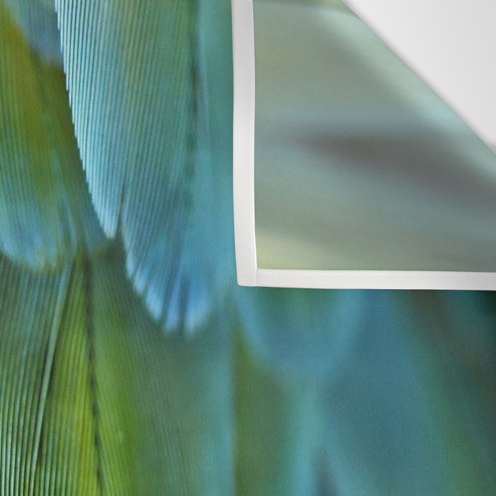 Blue Feathers #2 - Modern Photograph Wall Tapestry Gallery Image 3