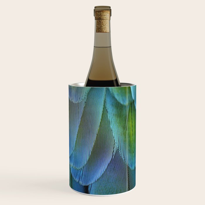 Blue Feathers #2 - Modern Photograph Wine Chiller Gallery Image 1