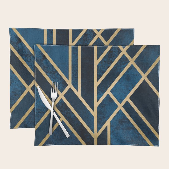 Art Deco Midnight Placemat Gallery Image 1