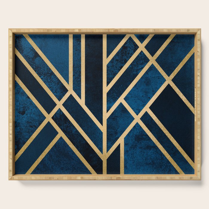 Art Deco Midnight Serving Tray Gallery Image 1