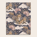 Fox Cubs in Moonlit Garden Notebook Gallery Image 4