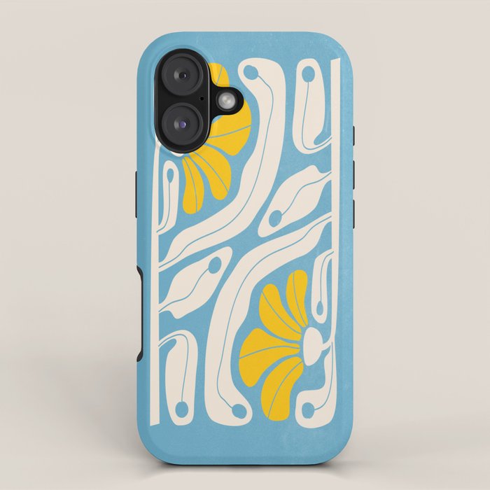 Iceberg & Golden Poppy: Les Fleurs | Flower Market Color Series 03 iPhone Case Gallery Image 1