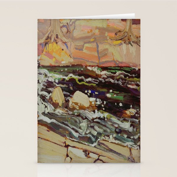 Tom Thomson Dark Waters spring 1916 Canadian Landscape Artist Stationery Card Gallery Image 1