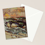 Tom Thomson Dark Waters spring 1916 Canadian Landscape Artist Stationery Card Gallery Image 2