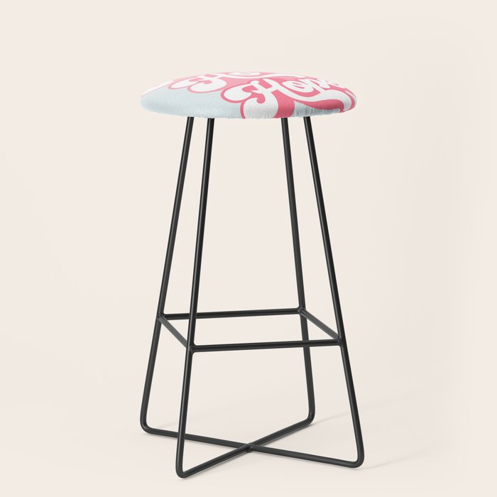 Retro Christmas Pun 'Ho Ho Hope' #positivevibes #Pink Stool Gallery Image 1