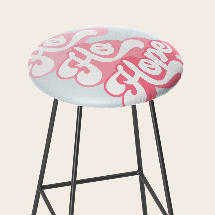 Retro Christmas Pun 'Ho Ho Hope' #positivevibes #Pink Stool Gallery Image 2