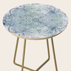 Yoga, Mandala, Green and Blue, Wall Art Boho Side Table Gallery Image 2