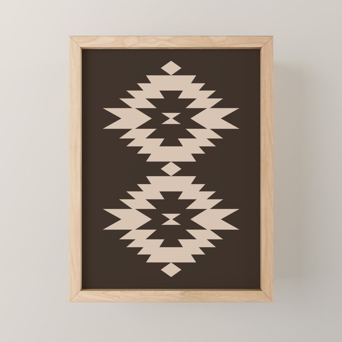 Southwestern Minimalism XXV - Mocha Brown Mini Art Print Gallery Image 1