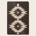 Southwestern Minimalism XXV - Mocha Brown Cutting Board Gallery Image 1