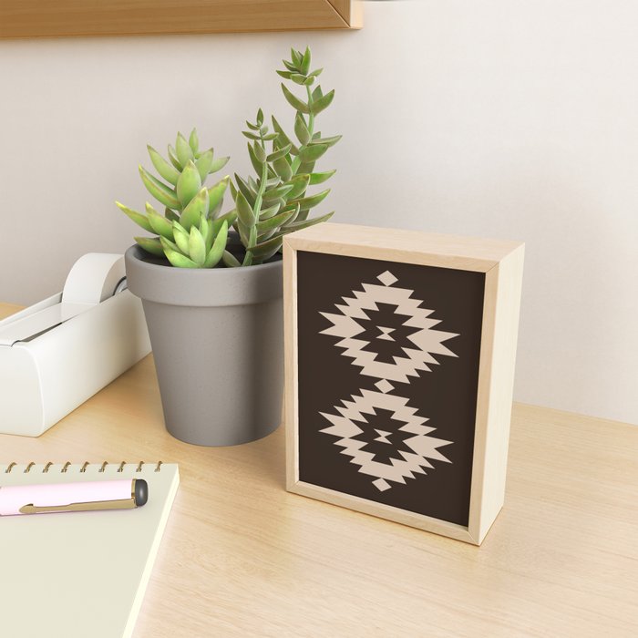 Southwestern Minimalism XXV - Mocha Brown Mini Art Print Gallery Image 2