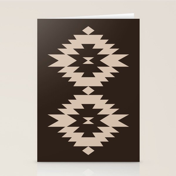 Southwestern Minimalism XXV - Mocha Brown Stationery Card Gallery Image 2