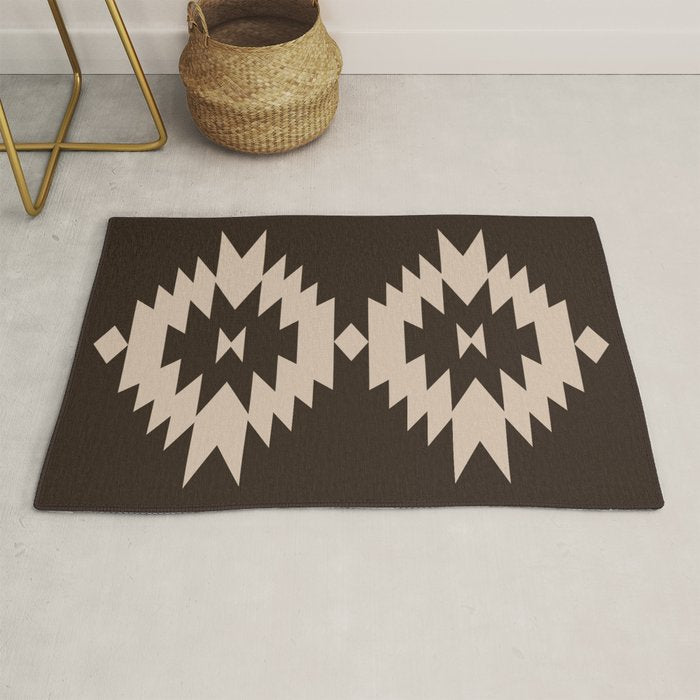 Southwestern Minimalism XXV - Mocha Brown Rug Gallery Image 1