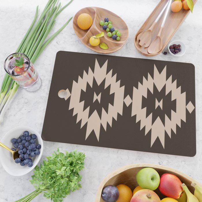 Southwestern Minimalism XXV - Mocha Brown Cutting Board Gallery Image 2