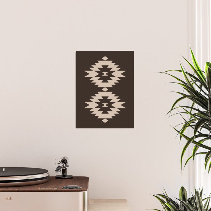 Southwestern Minimalism XXV - Mocha Brown Poster Gallery Image 2