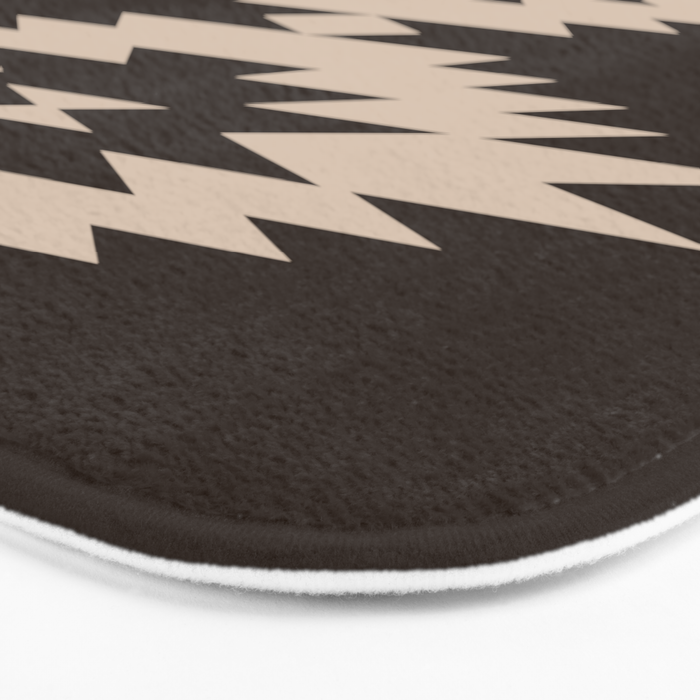 Southwestern Minimalism XXV - Mocha Brown Bath Mat Gallery Image 3