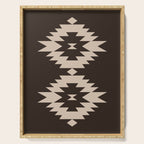 Southwestern Minimalism XXV - Mocha Brown Serving Tray Gallery Image 1