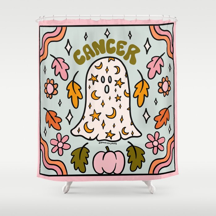 Cancer Ghost Shower Curtain Gallery Image 1