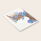 Floral Moose - Blue Flowers Notebook Gallery Image 3