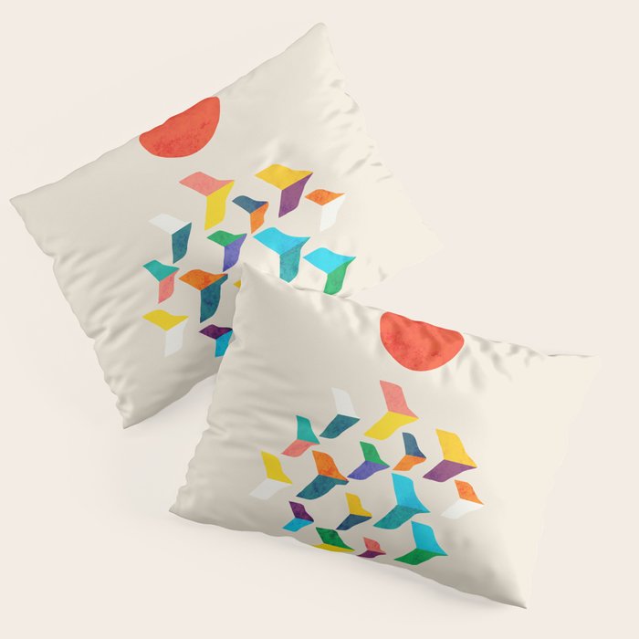 Great Bird Migration Pillow Sham Gallery Image 3