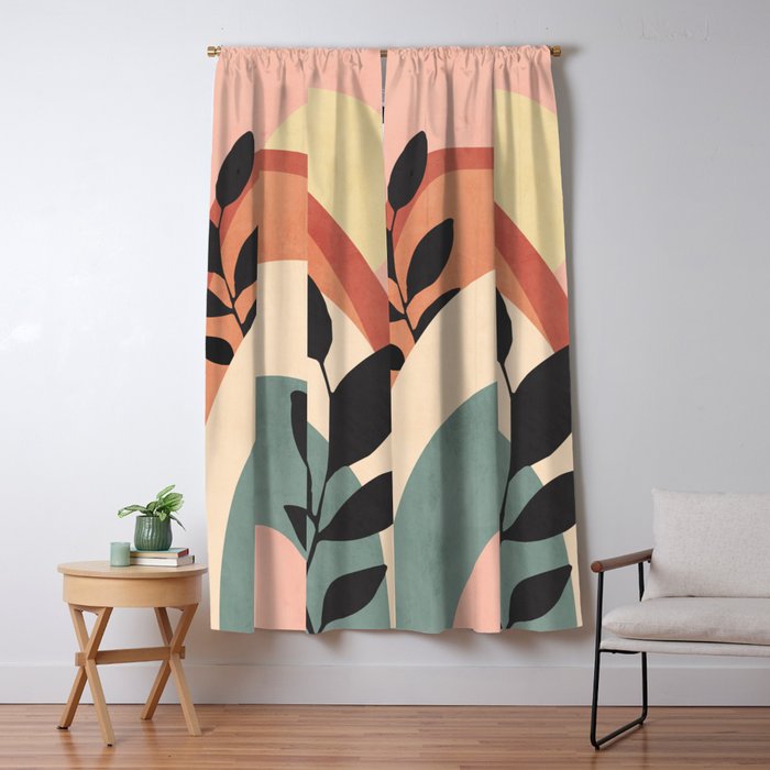 Abstract Art Rainbow 6 Window Curtain Gallery Image 1