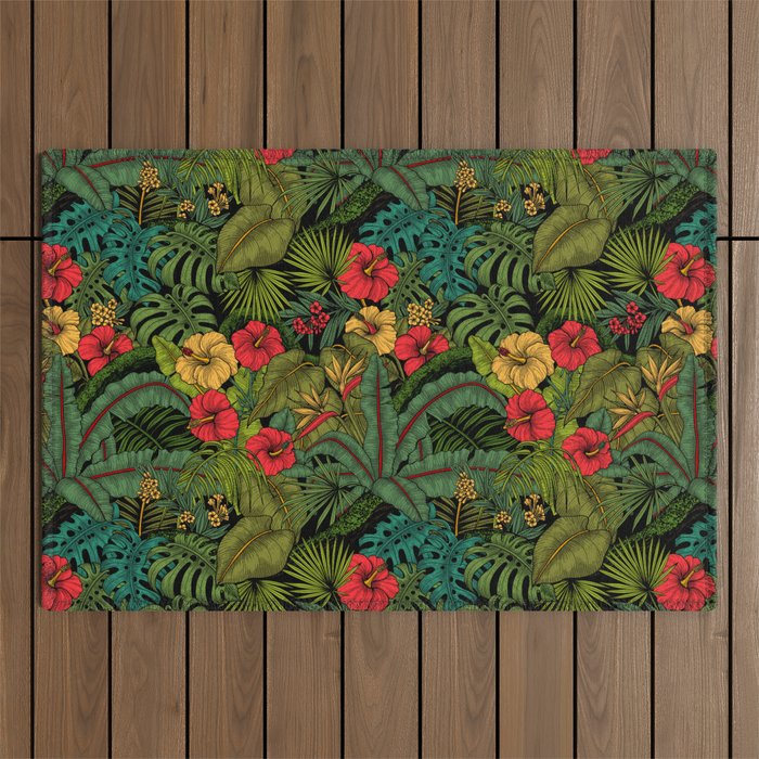 Tropical garden Outdoor Rug Gallery Image 1