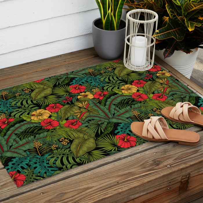 Tropical garden Outdoor Rug Gallery Image 2