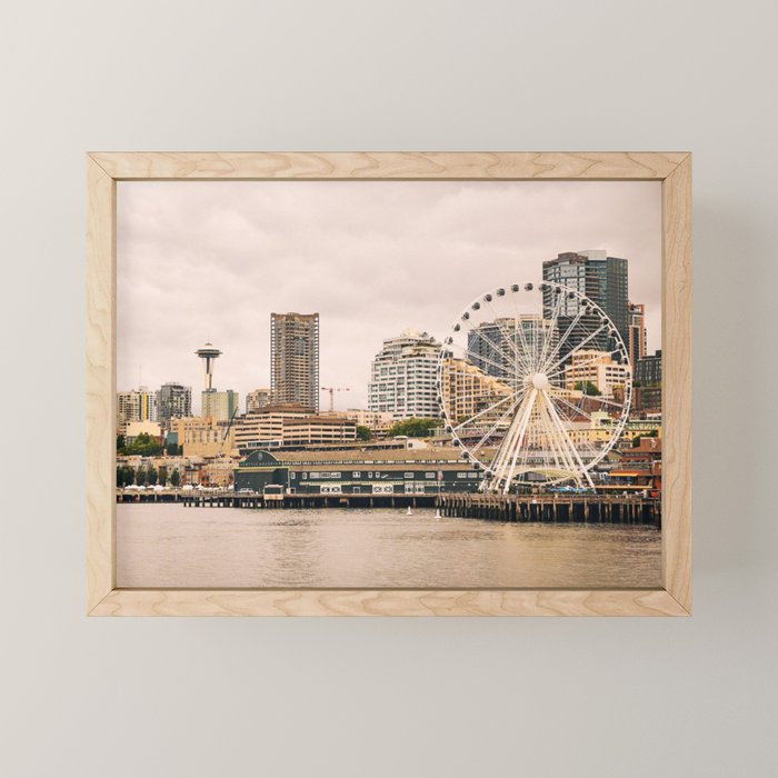 Seattle Skyline Mini Art Print Gallery Image 1