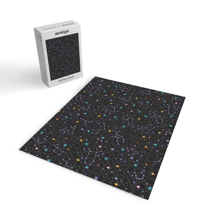 Colorful Night Sky on Black Jigsaw Puzzle Gallery Image 2