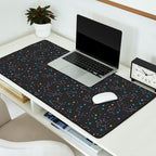 Colorful Night Sky on Black Desk Mat Gallery Image 2