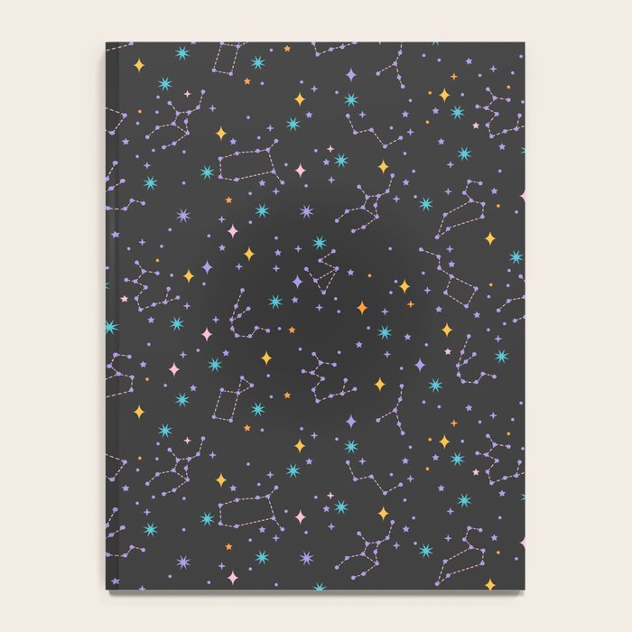 Colorful Night Sky on Black Notebook Gallery Image 4