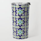 Talavera Mexican Tile IN BLU Travel Mug Gallery Image 2