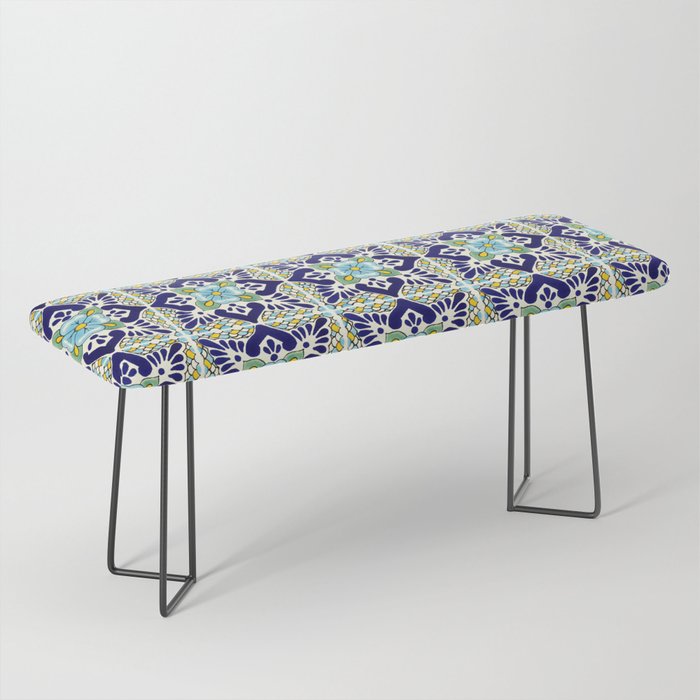 Talavera Mexican Tile IN BLU Bench Gallery Image 1