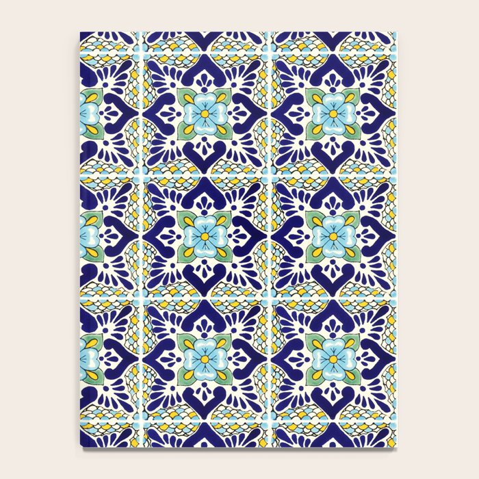 Talavera Mexican Tile IN BLU Notebook Gallery Image 4