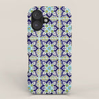 Talavera Mexican Tile IN BLU iPhone Case Gallery Image 1