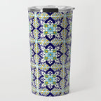 Talavera Mexican Tile IN BLU Travel Mug Gallery Image 1