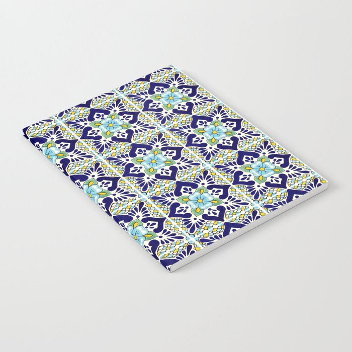 Talavera Mexican Tile IN BLU Notebook Gallery Image 2